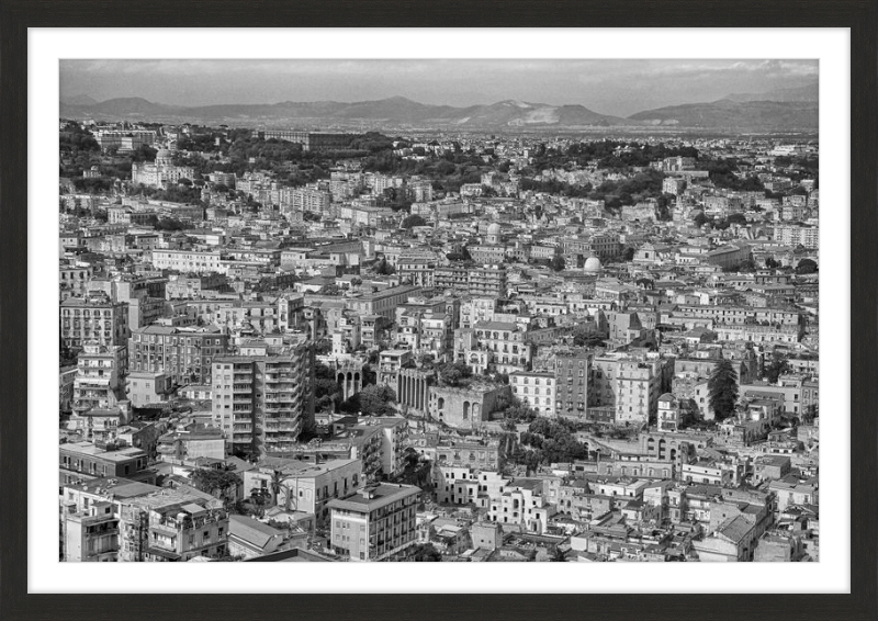 Naples from Castel Nuovo - B&W