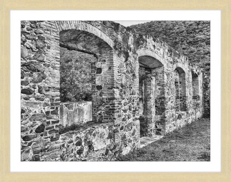 Annaberg Sugar Mill Arches - B&W