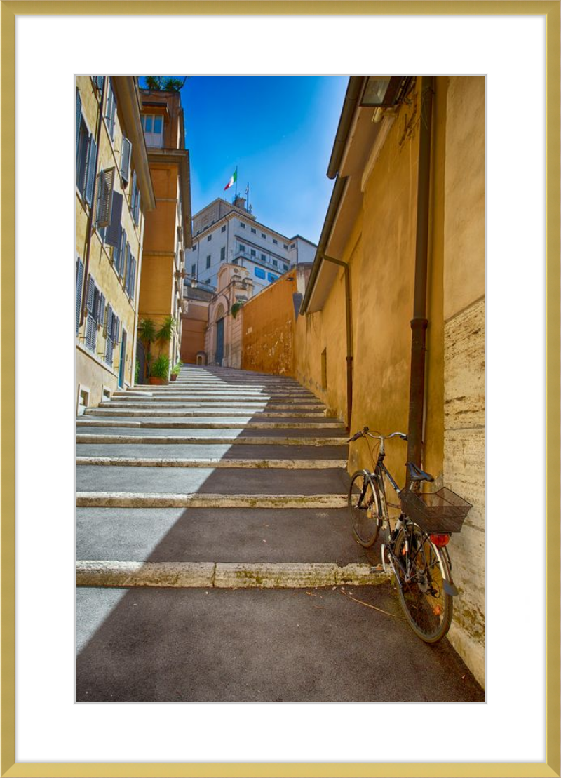 Bicycle on the Stairs