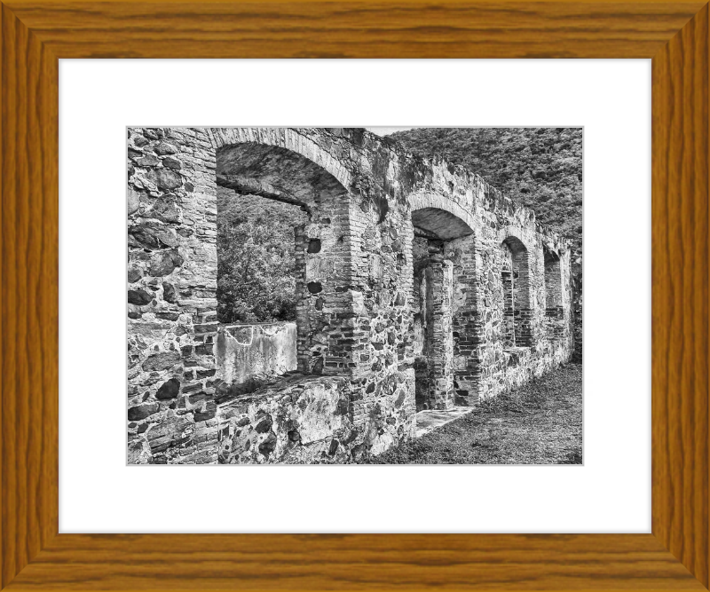 Annaberg Sugar Mill Arches - B&W