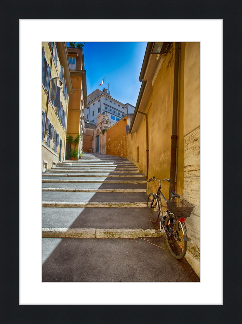 Bicycle on the Stairs