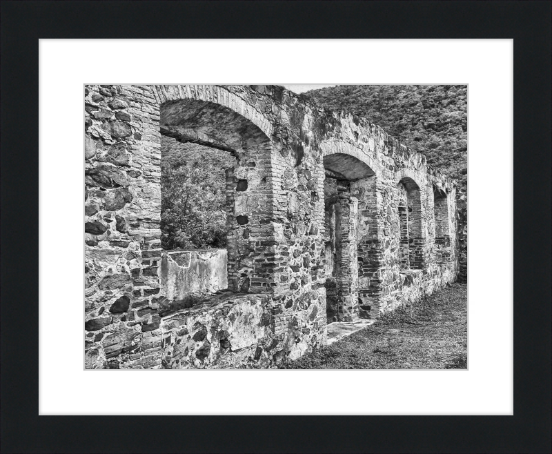 Annaberg Sugar Mill Arches - B&W