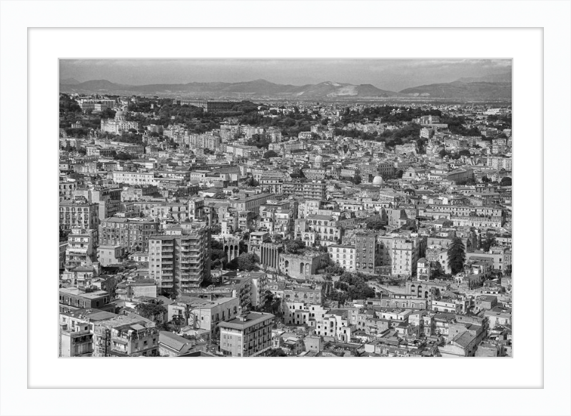Naples from Castel Nuovo - B&W