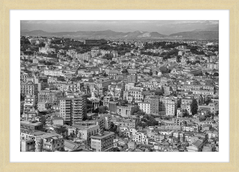 Naples from Castel Nuovo - B&W