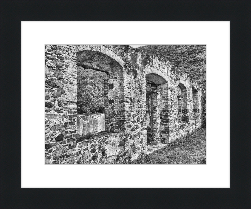 Annaberg Sugar Mill Arches - B&W
