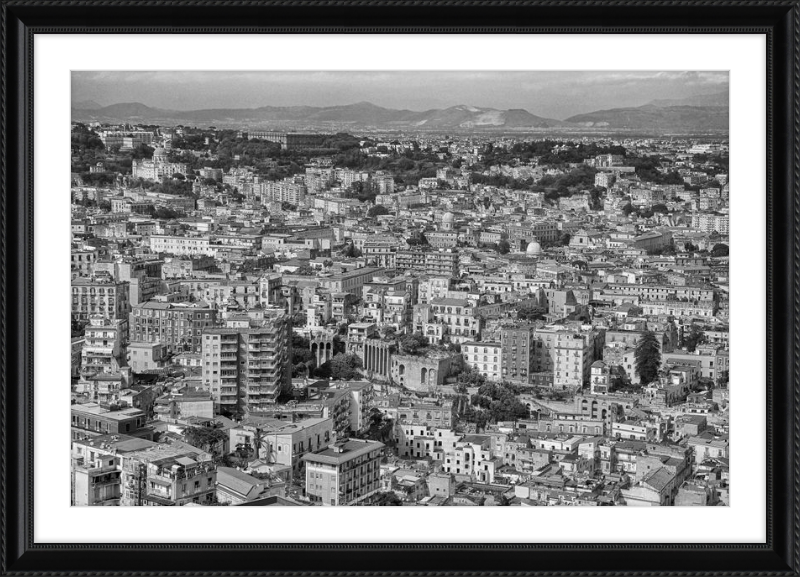 Naples from Castel Nuovo - B&W
