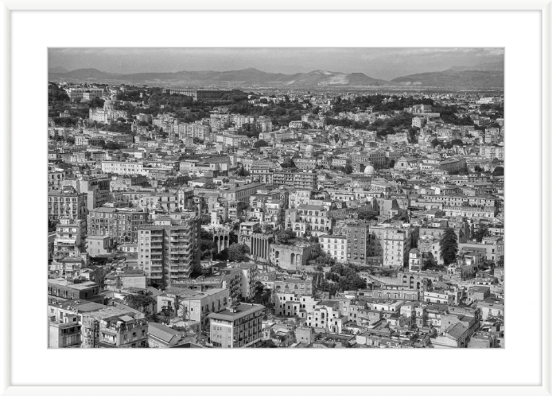 Naples from Castel Nuovo - B&W