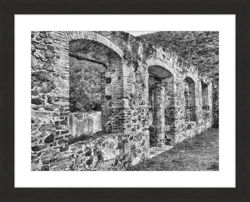Annaberg Sugar Mill Arches - B&W