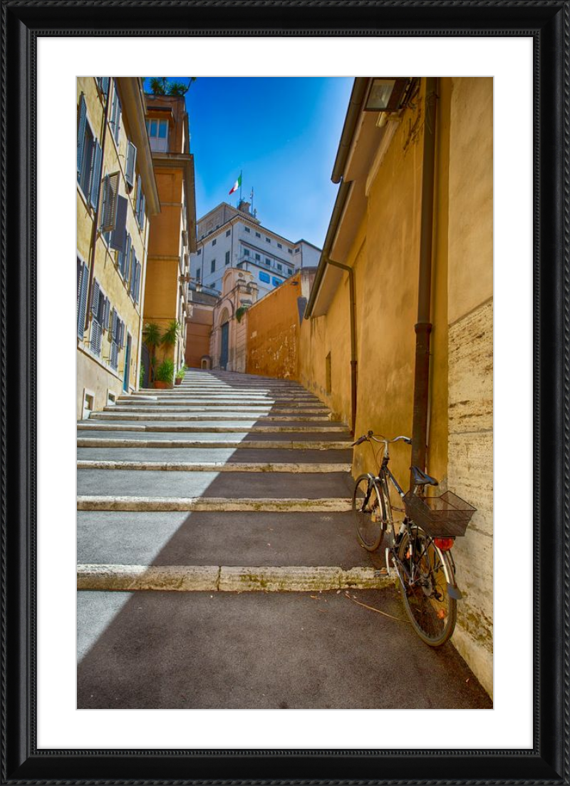 Bicycle on the Stairs