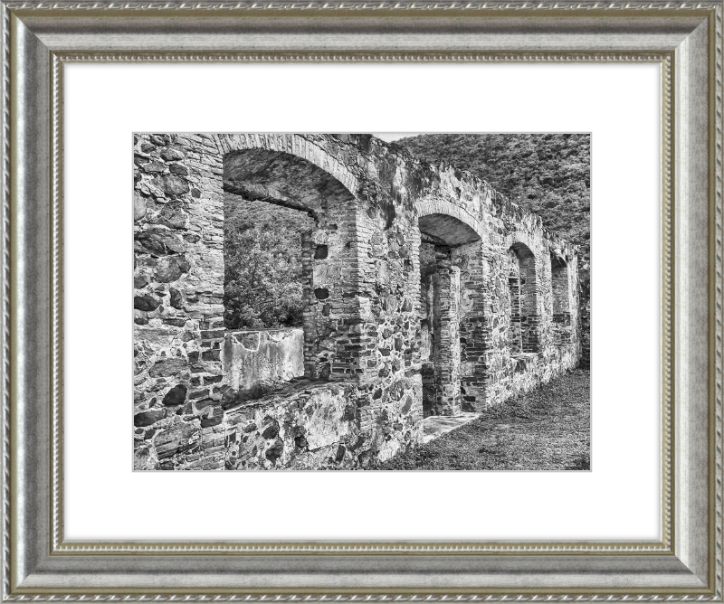 Annaberg Sugar Mill Arches - B&W