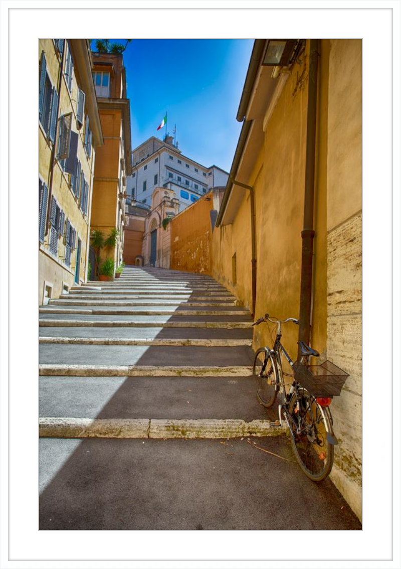 Bicycle on the Stairs