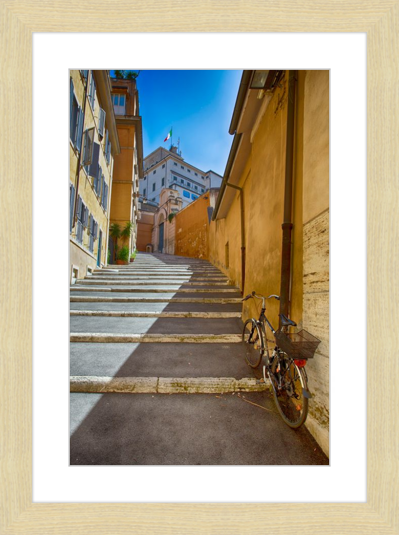 Bicycle on the Stairs