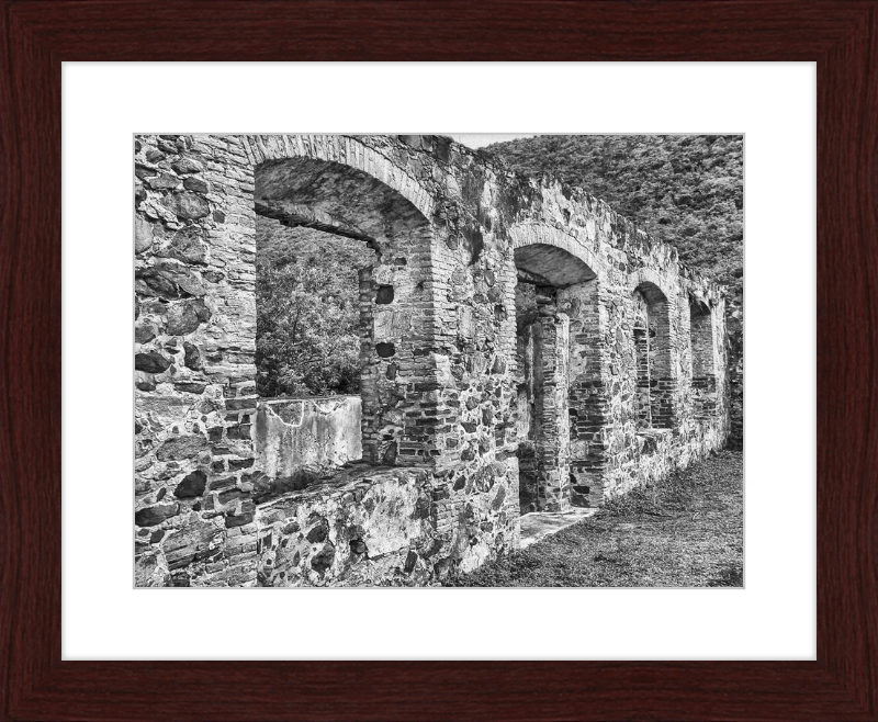 Annaberg Sugar Mill Arches - B&W
