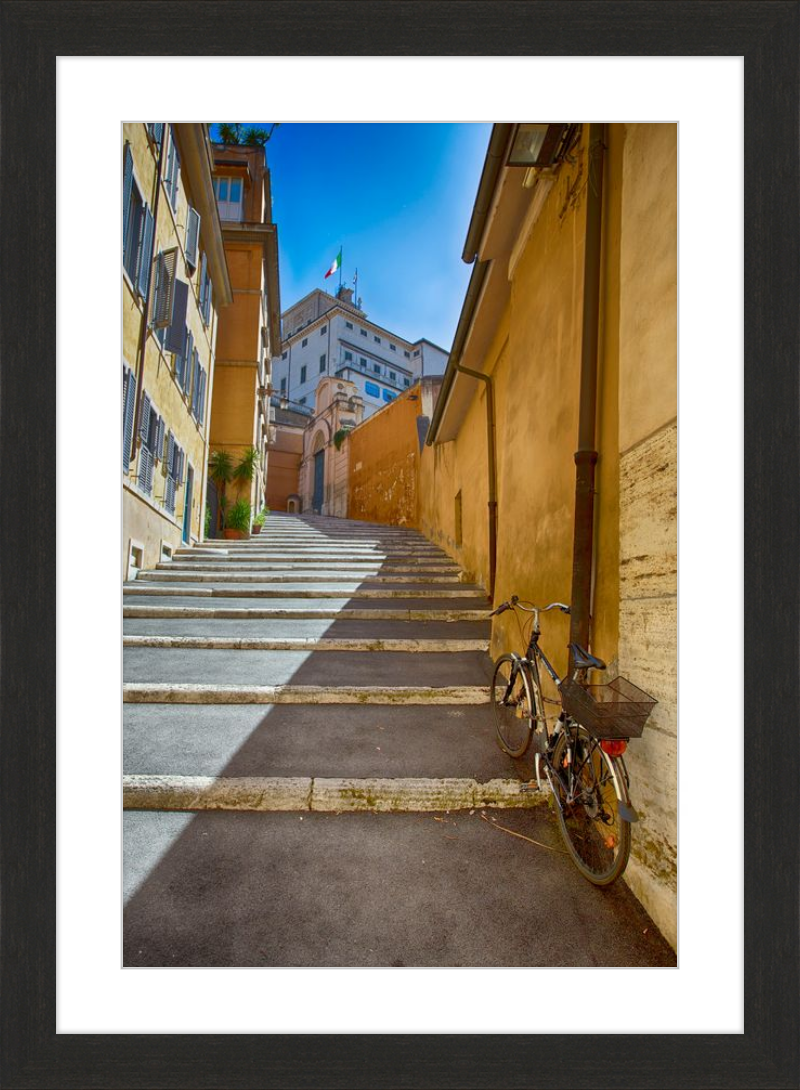 Bicycle on the Stairs