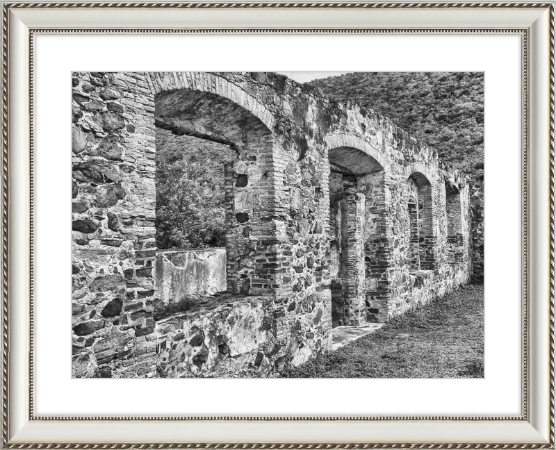 Annaberg Sugar Mill Arches - B&W