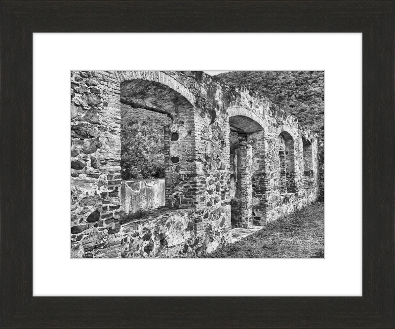 Annaberg Sugar Mill Arches - B&W