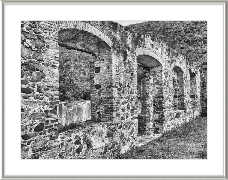 Annaberg Sugar Mill Arches - B&W