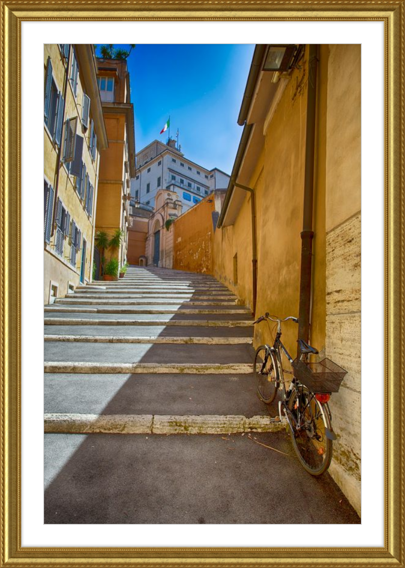 Bicycle on the Stairs
