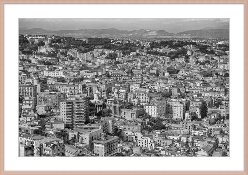 Naples from Castel Nuovo - B&W
