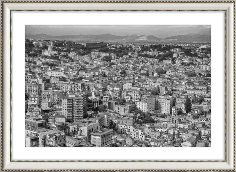 Naples from Castel Nuovo - B&W