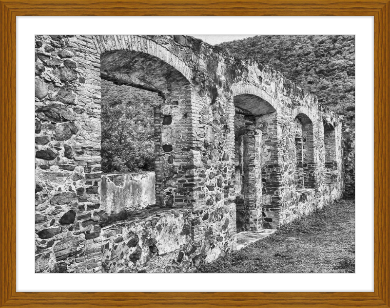 Annaberg Sugar Mill Arches - B&W
