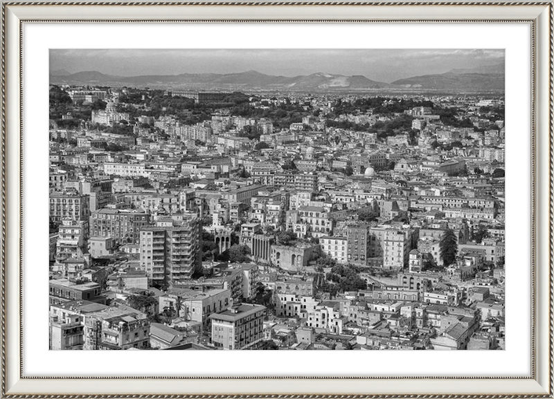 Naples from Castel Nuovo - B&W