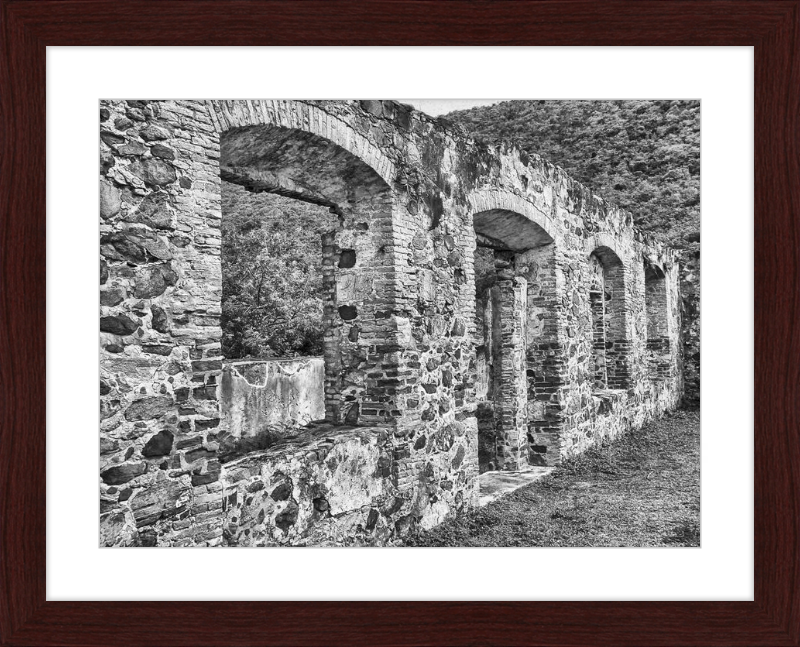 Annaberg Sugar Mill Arches - B&W