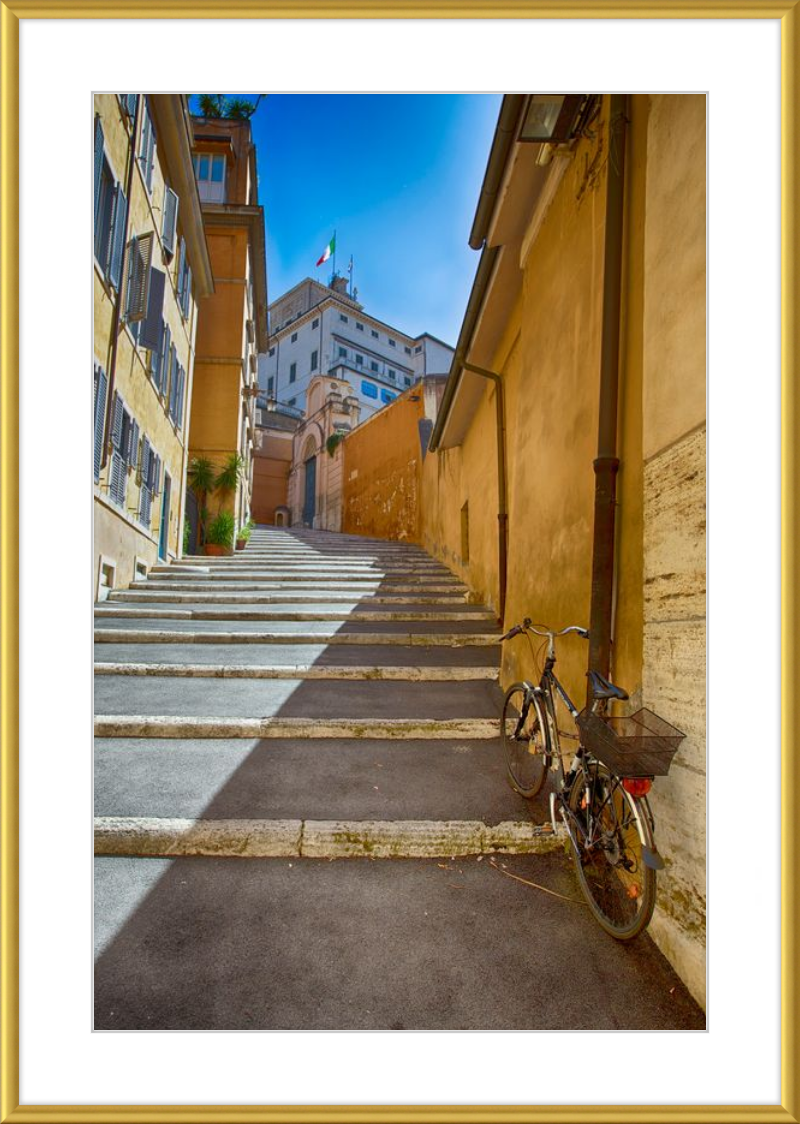 Bicycle on the Stairs
