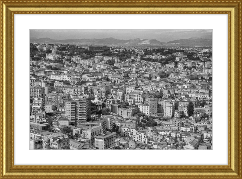 Naples from Castel Nuovo - B&W