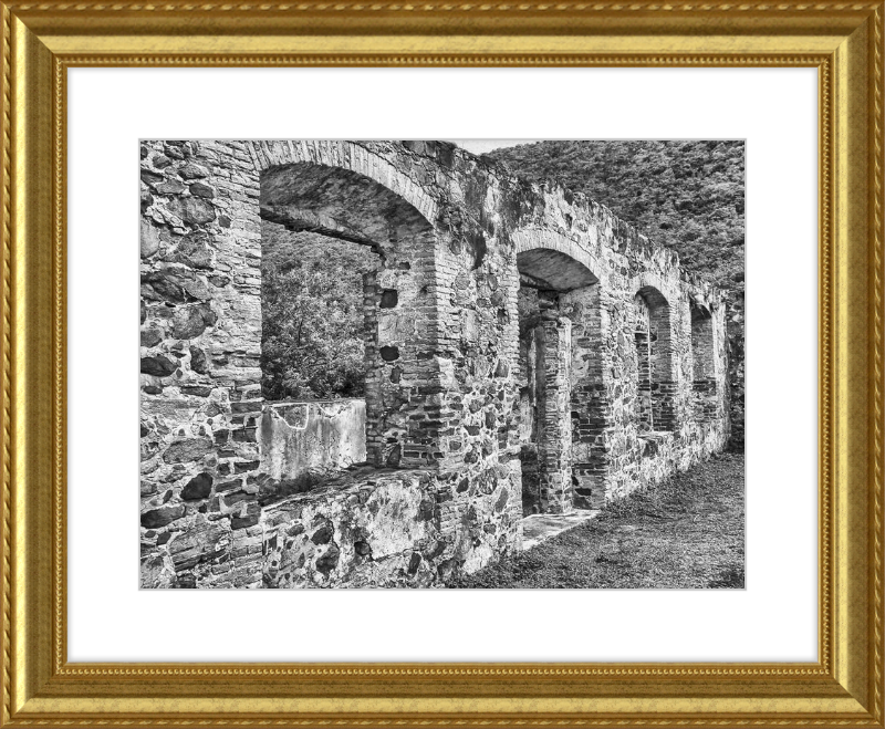 Annaberg Sugar Mill Arches - B&W