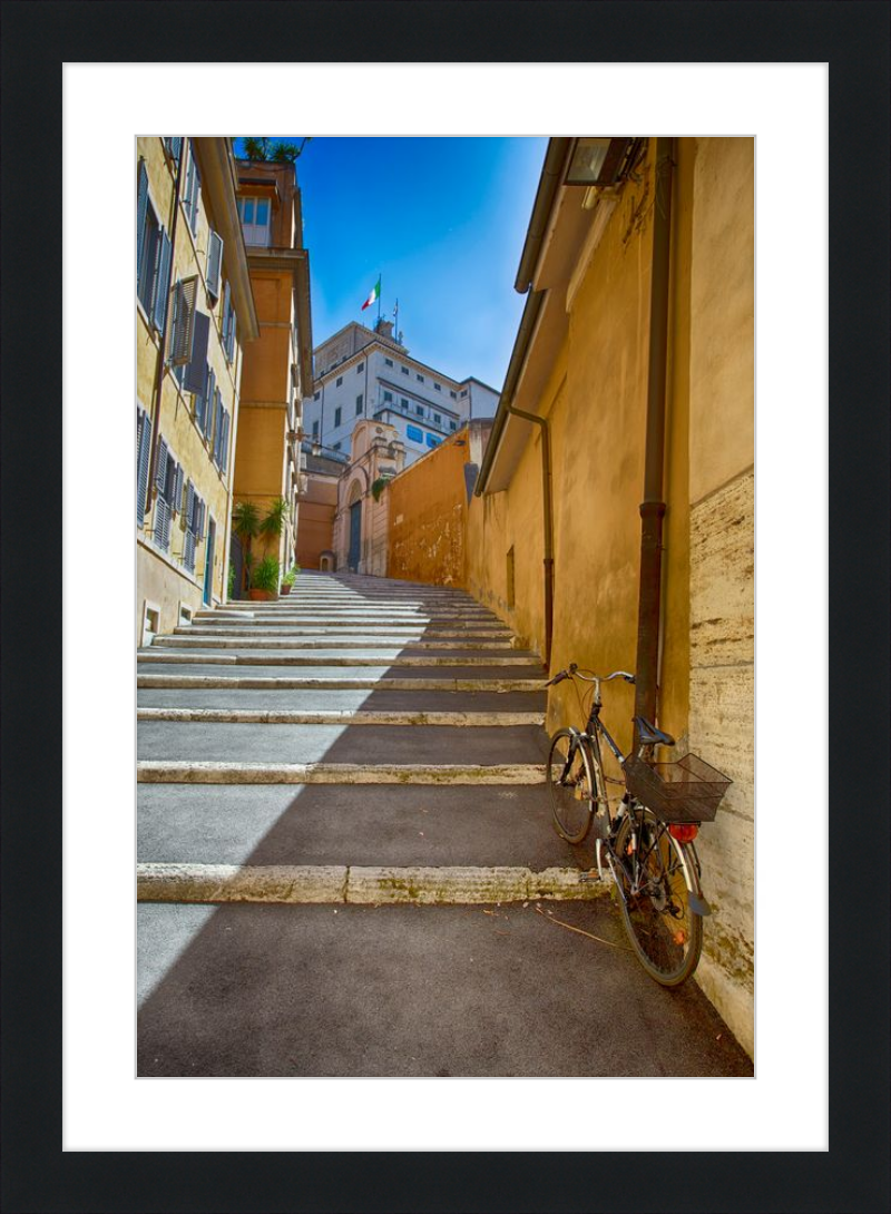 Bicycle on the Stairs