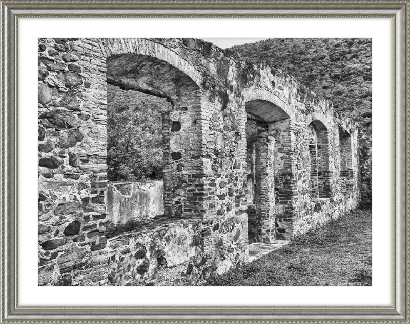 Annaberg Sugar Mill Arches - B&W