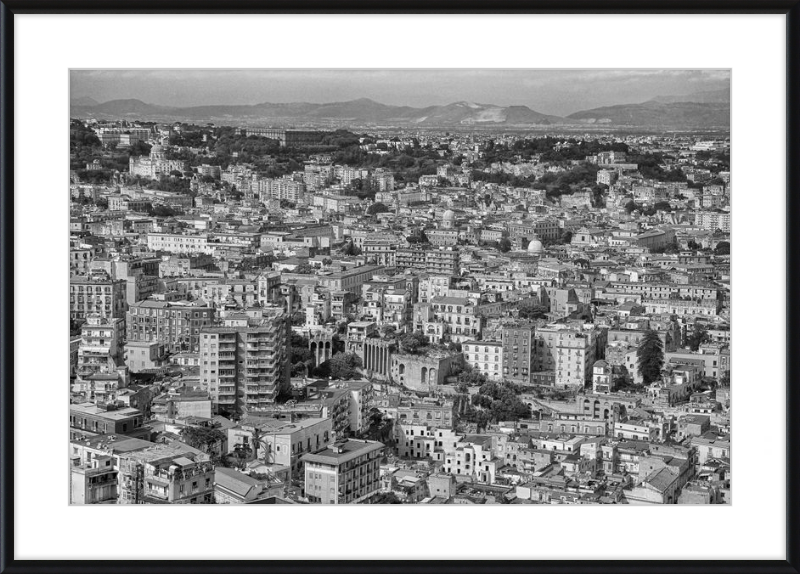Naples from Castel Nuovo - B&W