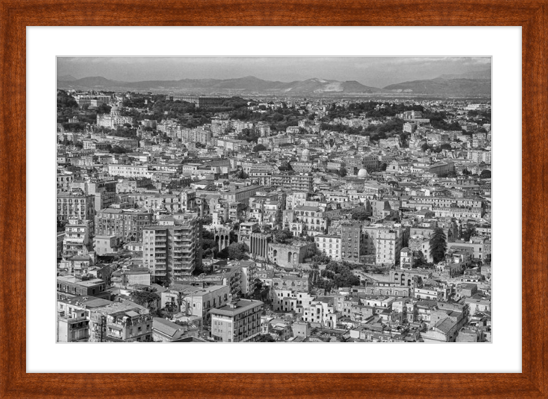 Naples from Castel Nuovo - B&W