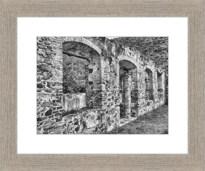 Annaberg Sugar Mill Arches - B&W