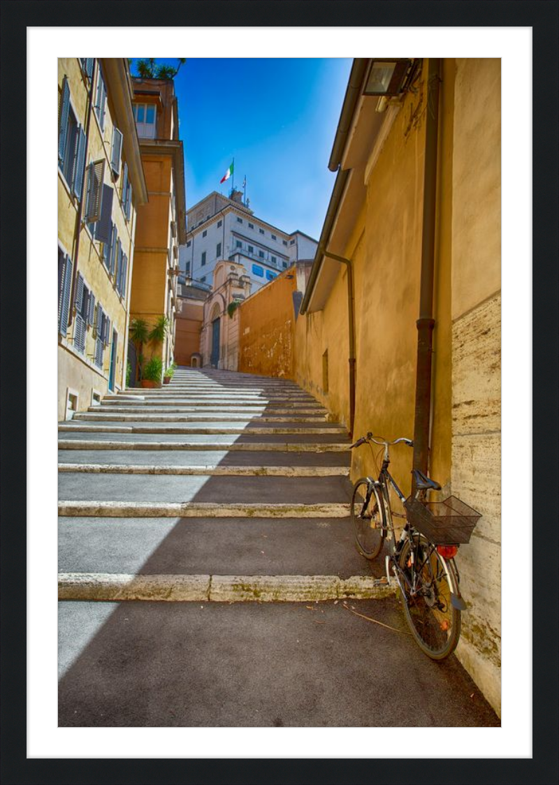 Bicycle on the Stairs