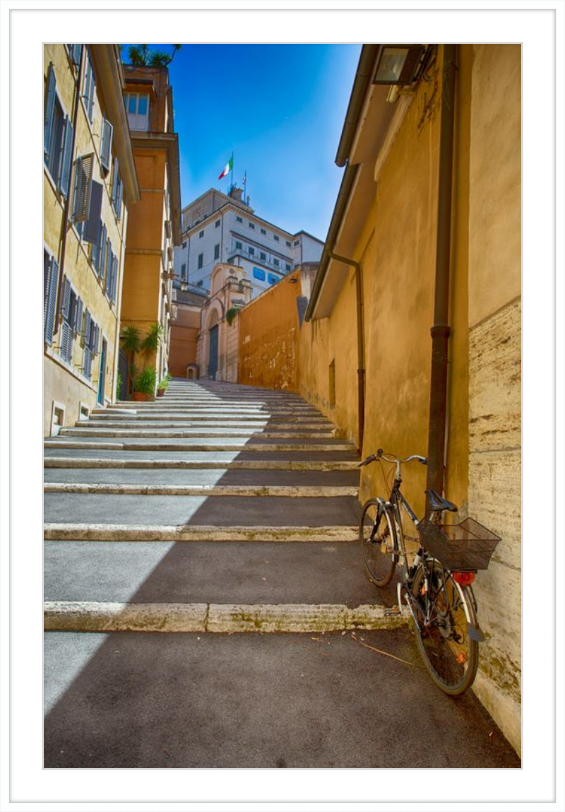 Bicycle on the Stairs