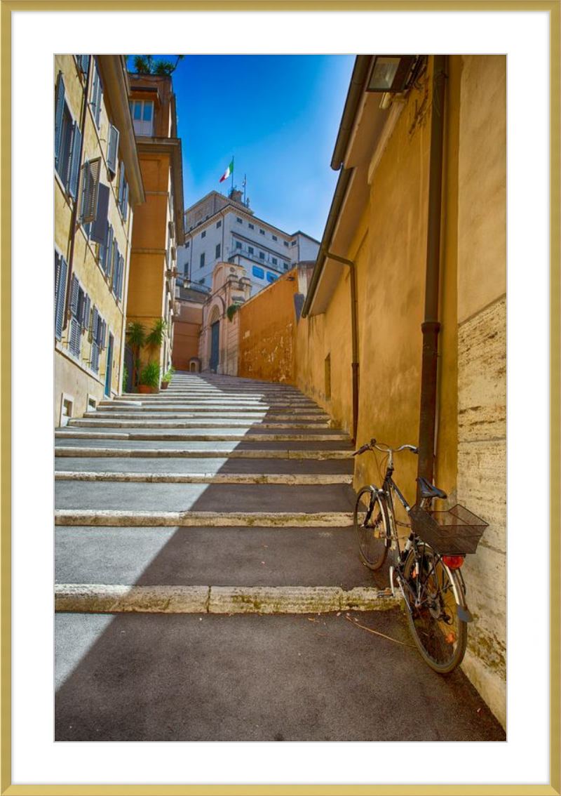 Bicycle on the Stairs