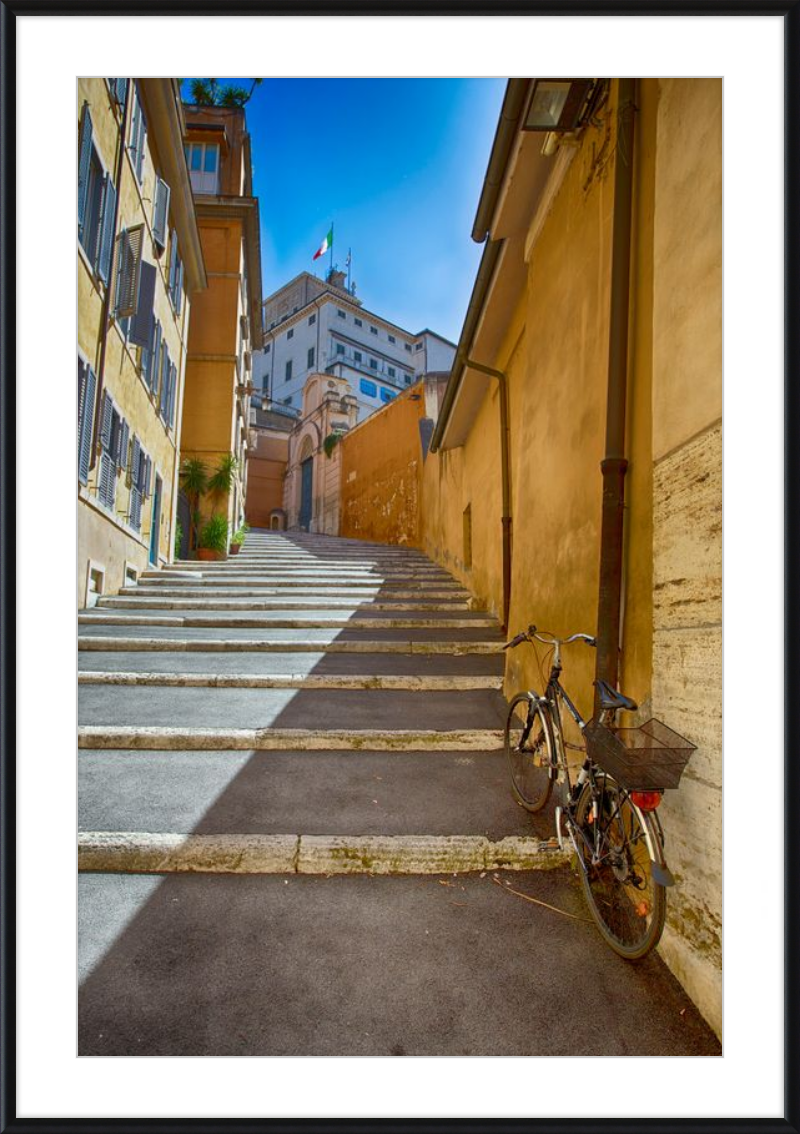 Bicycle on the Stairs