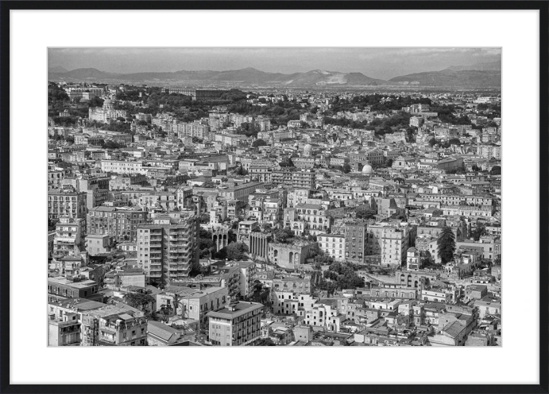 Naples from Castel Nuovo - B&W