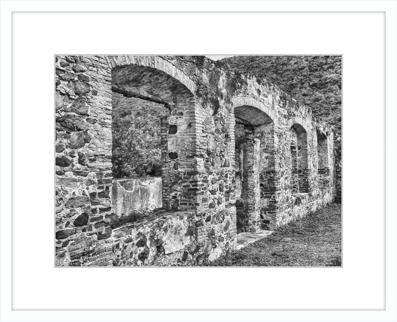 Annaberg Sugar Mill Arches - B&W