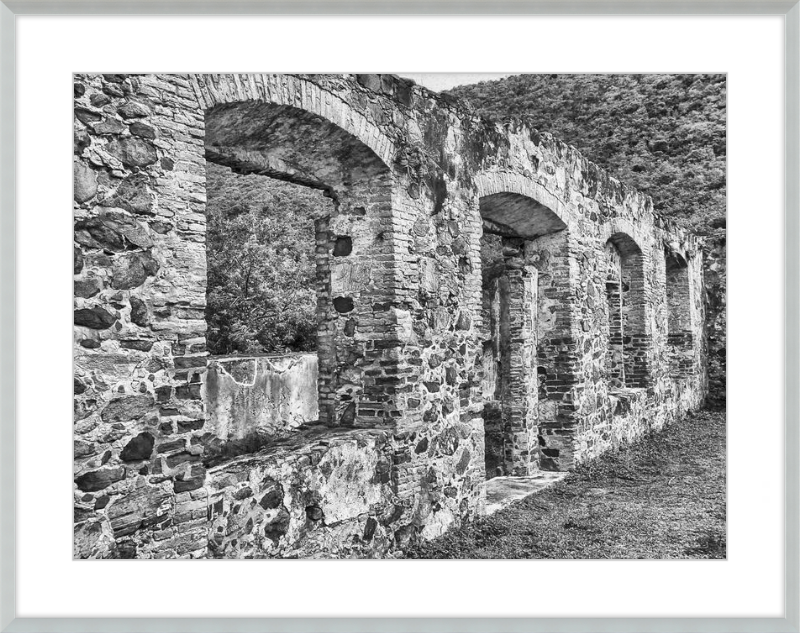 Annaberg Sugar Mill Arches - B&W