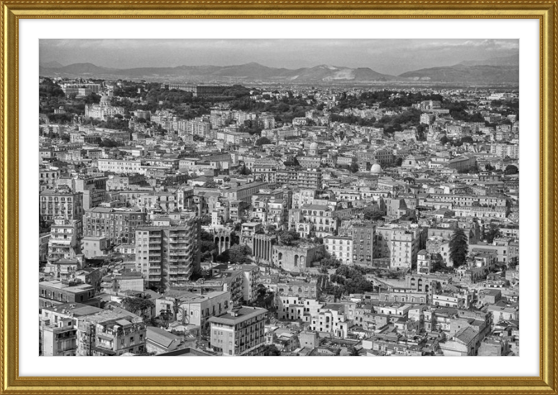 Naples from Castel Nuovo - B&W