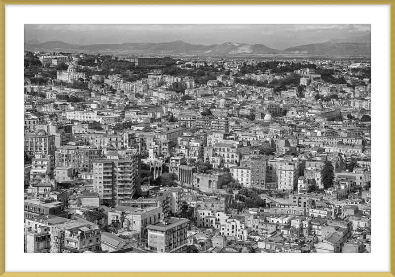 Naples from Castel Nuovo - B&W