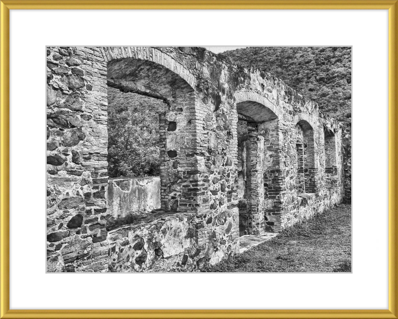 Annaberg Sugar Mill Arches - B&W
