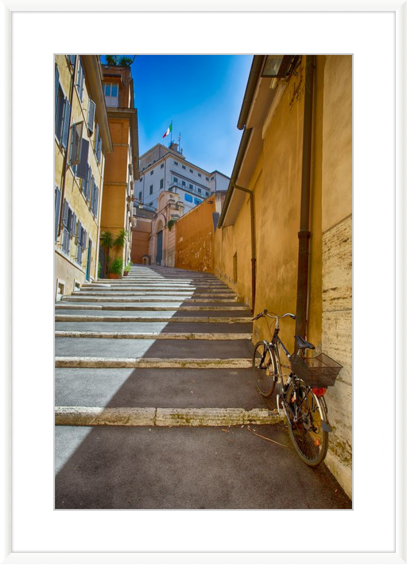 Bicycle on the Stairs