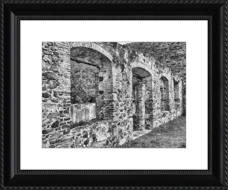 Annaberg Sugar Mill Arches - B&W