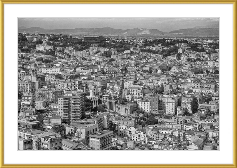 Naples from Castel Nuovo - B&W