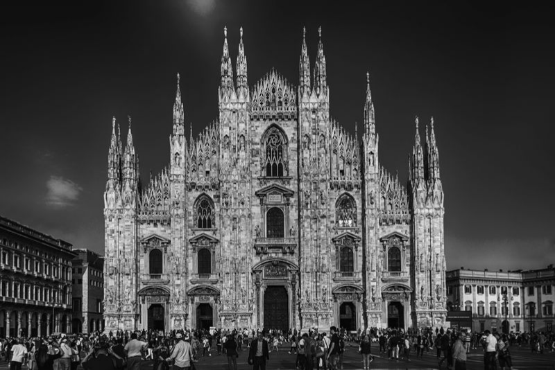 Milan Duomo - B&W