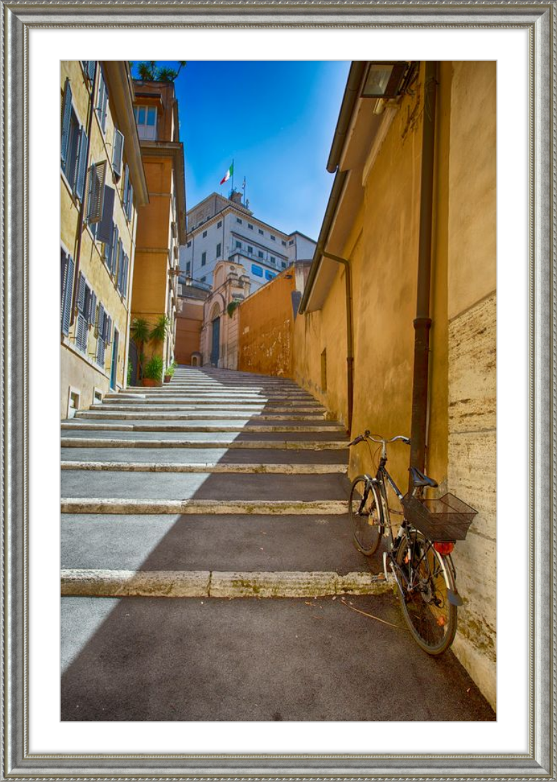 Bicycle on the Stairs